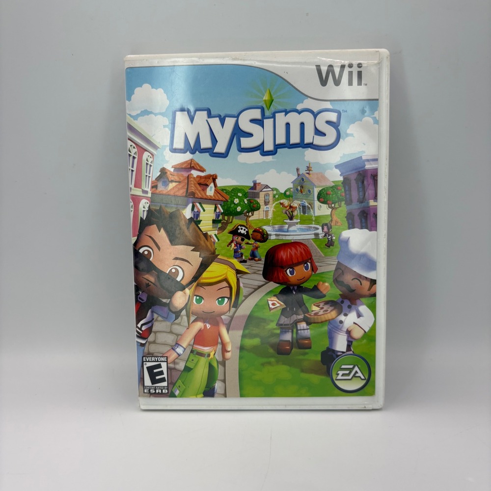 Electronic Arts MySims Video Game Nintendo Wii Good CIB Manual